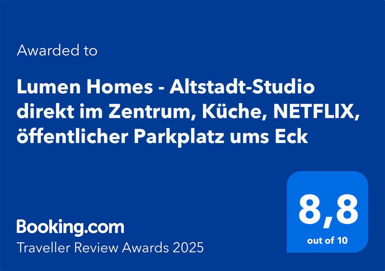 Lumen Homes - Altstadt-Studio Direkt Im Zentrum, Kueche, Netflix, Oeffentlicher Parkplatz Ums Eck Ingolstadt Bagian luar foto